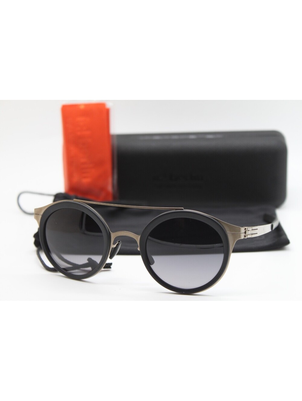 NEW IC! BERLIN MODEL KATHARINA I. BRONZE BLACK AUTHENTIC SUNGLASSES W/CASE 48-26